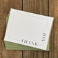 linen 'thank you' set