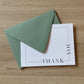 linen 'thank you' set