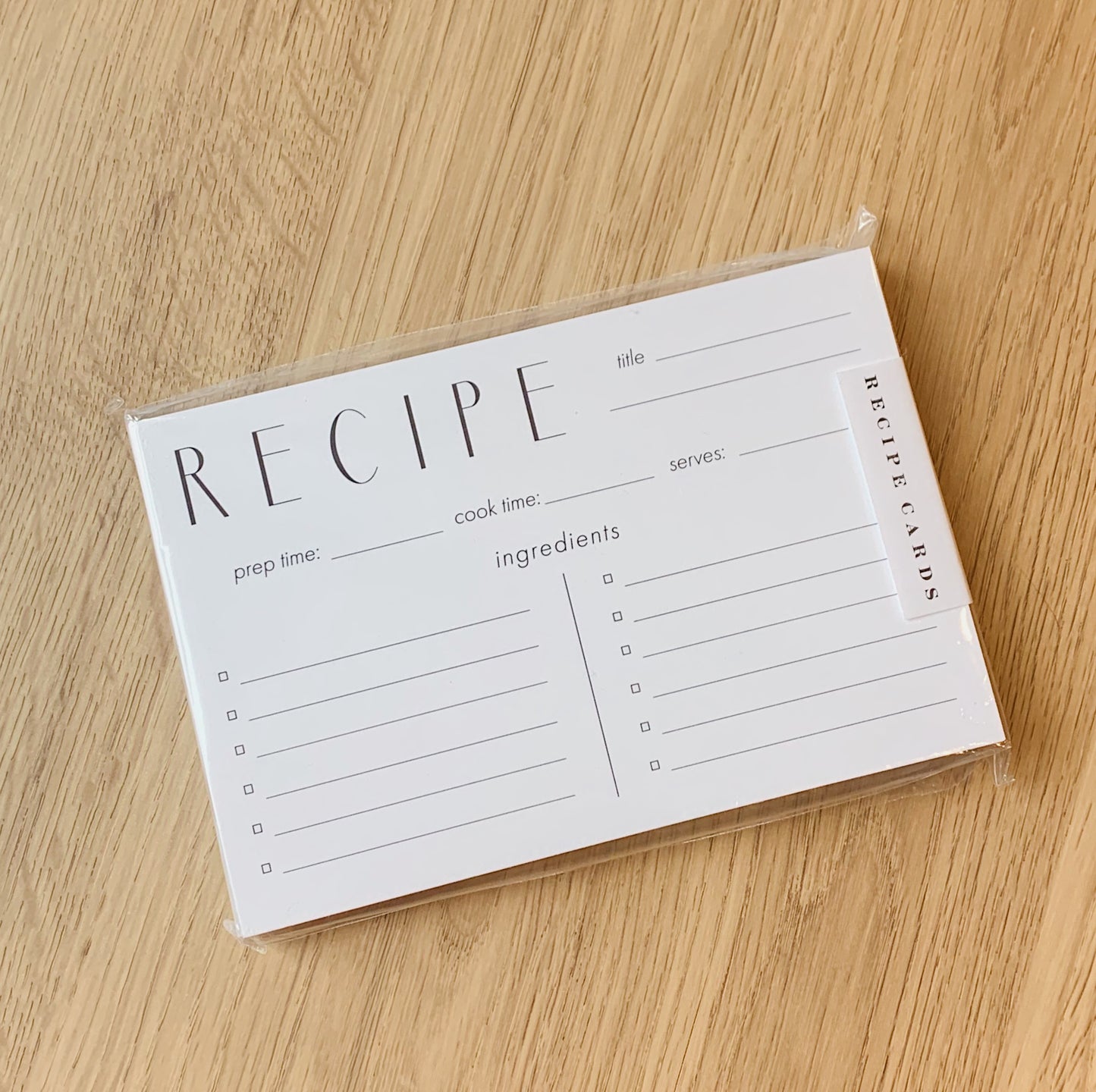 classic recipe cards