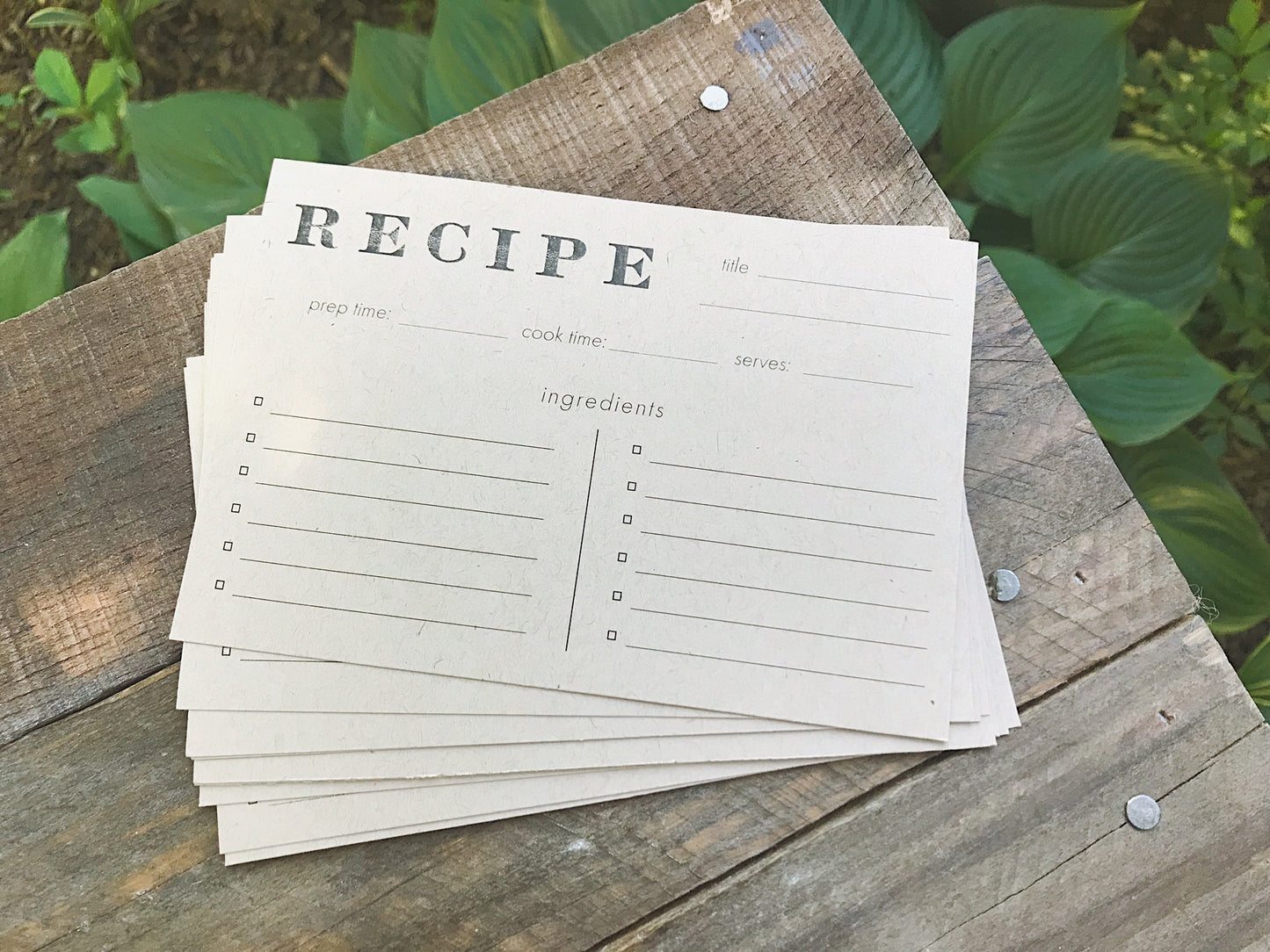 kraft recipe cards