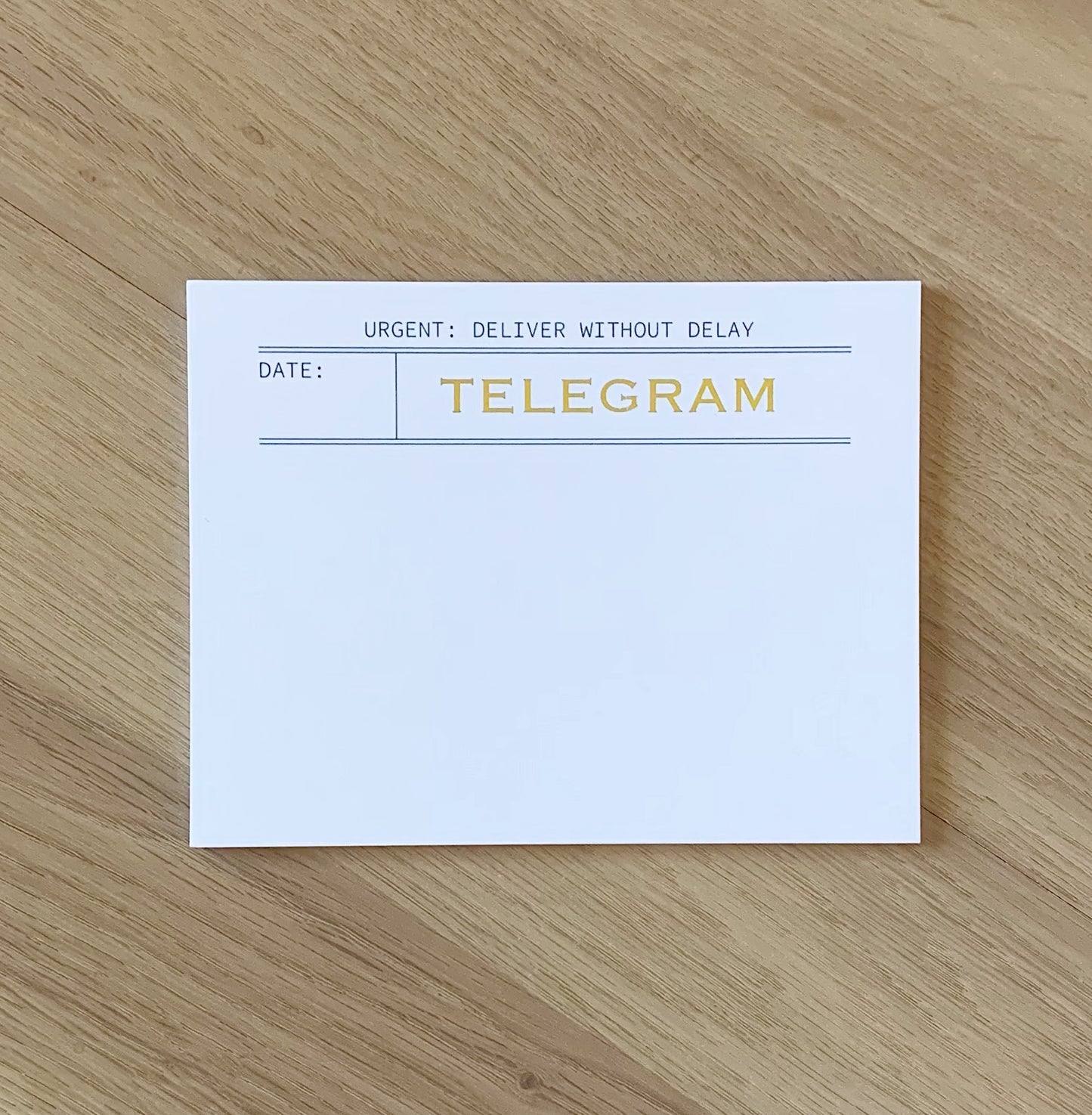 foiled vintage telegrams