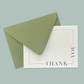 linen 'thank you' set