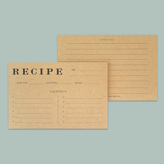 kraft recipe cards